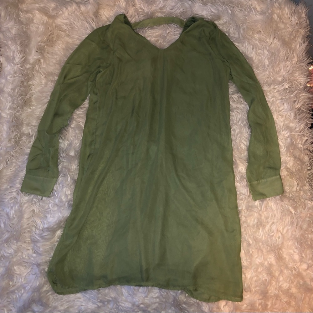 Green Charming Charlie’s Dress